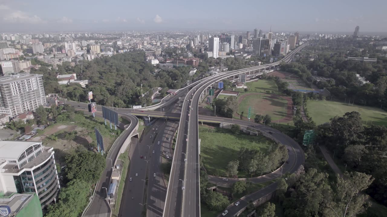 Museum Hill Interchange — Aerial Overview